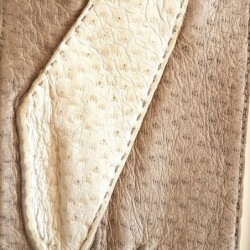 Gants en Cuir de Pécari Otmeal et Kapuzin Patt Non Doublés.