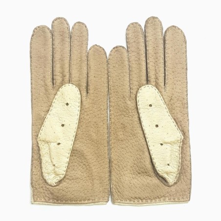 Gants en Cuir de pécari Otmeal Kapuzin Pompeia Non Doublés.