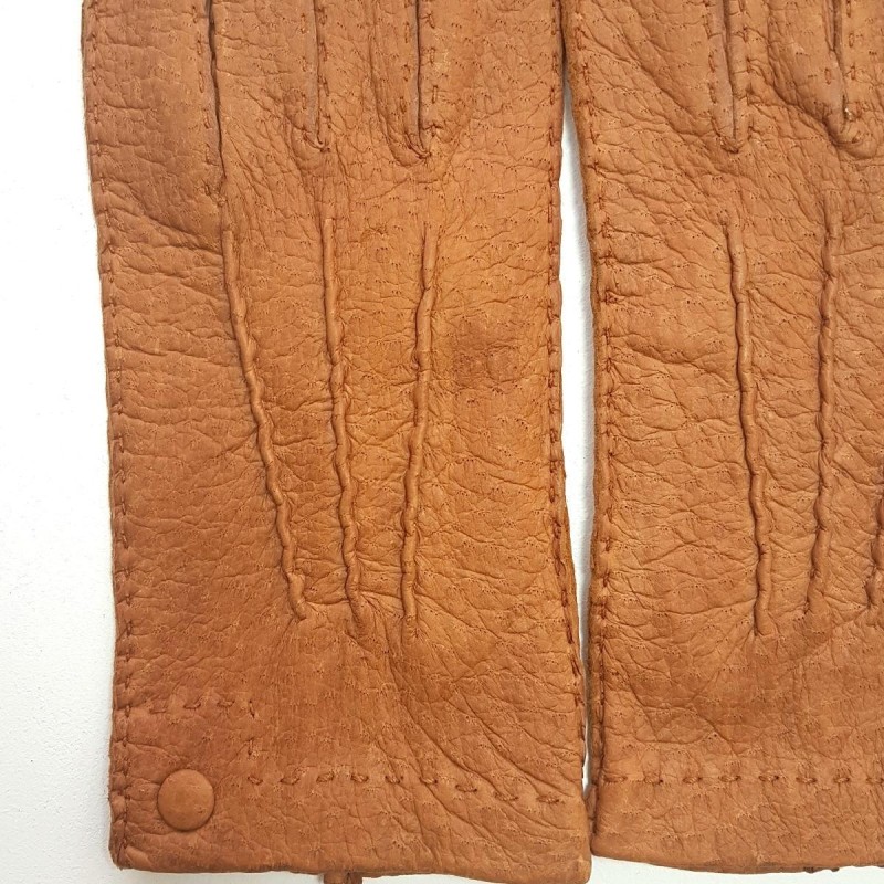 Gants en Cuir de Pécari Cork Pernille Non Doublés.