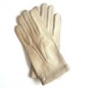 Gants en Cuir de Pécari Otmeal Pernille Non Doublés.
