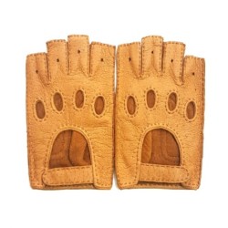Mitaines en Cuir de Pécari Cork Mathéo Non Doublés.
