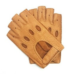 Mitaines en Cuir de Pécari Cork Mathéo Non Doublés.