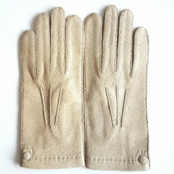 Gants en Cuir de Pécari Otmeal Pernille Non Doublés.
