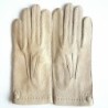 Gants en Cuir de Pécari Otmeal Pernille Non Doublés.