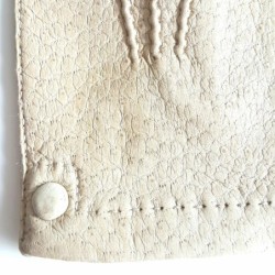 Gants en Cuir de Pécari Otmeal Pernille Non Doublés.