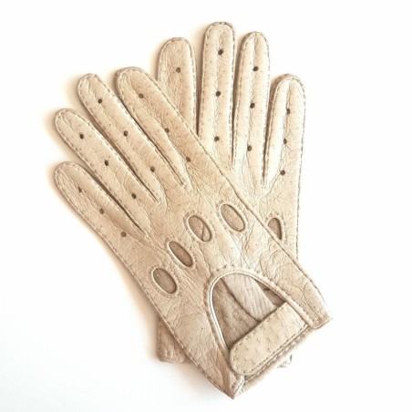 Gants en Cuir de pécari Otmeal Pompeia Non Doublés.