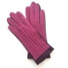 Gants en Cuir d 'Agneau Rose Prune Gants de Conduite Non Doublés.