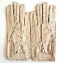 Gants en Cuir de pécari Otmeal Pompeia Non Doublés.