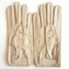 Gants en Cuir de pécari Otmeal Pompeia Non Doublés.