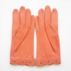 Gants en Cuir d'Agneau Pêche Emilie Non Doublés.