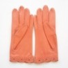 Gants en Cuir d'Agneau Pêche Emilie Non Doublés.