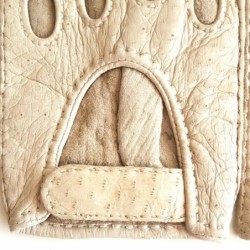 Gants en Cuir de pécari Otmeal Pompeia Non Doublés.