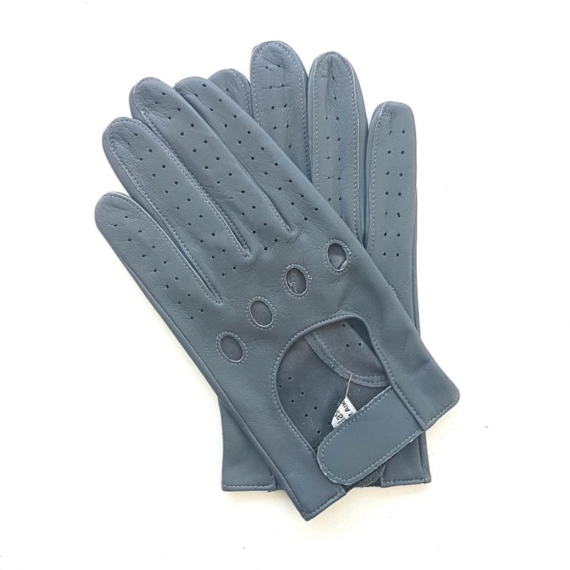 Gants en Cuir d'Agneau Gris Ayrton Non Doublés.