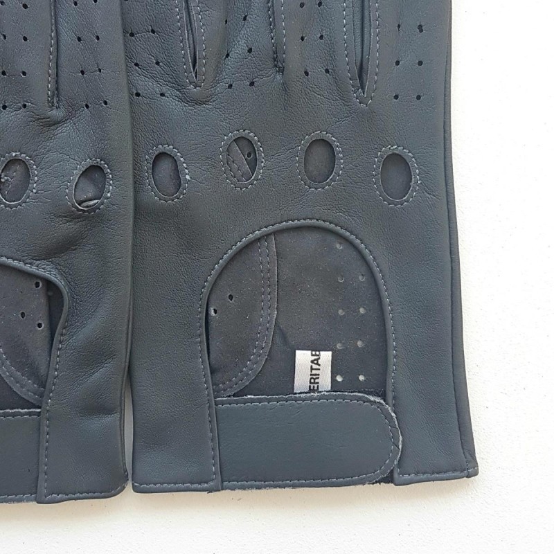 Gants en Cuir d'Agneau Gris Ayrton Non Doublés.