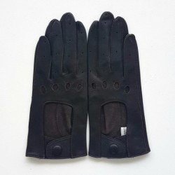 Gants en Cuir d'Agneau Marron Audrey Non Doublés.