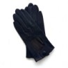 Gants en Cuir d'Agneau Marron Audrey Non Doublés.