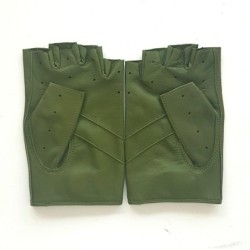 Mitaines en Cuir d'Agneau Trèfle Pilote Non Doublés.