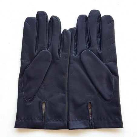 Gants en Cuir d'Agneau Prune Raphaël Doublés soie.