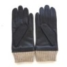 Gants en Cuir d'Agneau Laine Acrylique Marron Albert Doublés Cachemire