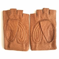 Mitaines en Cuir de Pécari Cork Marlène Non Doublées.