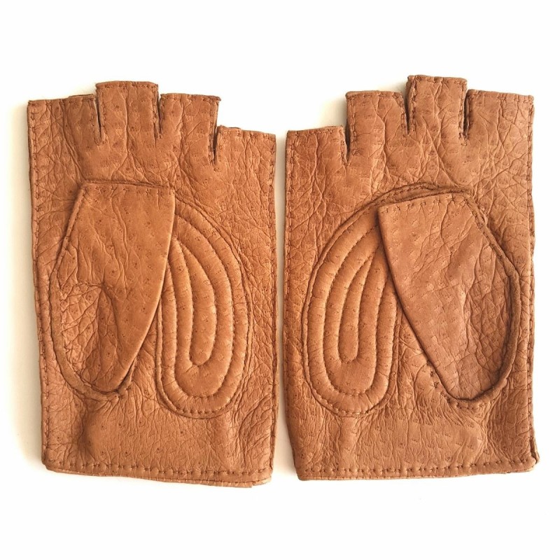 Mitaines en Cuir de Pécari Cork Marlène Non Doublées.