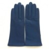Gants en Cuir d'Agneau Indigo Adeline Doublés Soie.