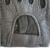 Gants en Cuir de Pécari Noir Pompeia Non Doublés.