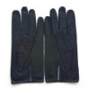 Gants en Cuir d'Autruche et Agneau Ange Noirs Doublés Soie.