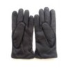 Gants en Cuir de Cerf Ebène Marc Doublure Laine.