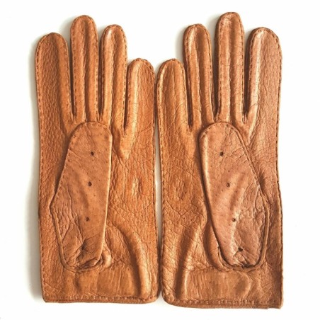 Gants en Cuir de Pécari Cork Pompeia Non Doublés.