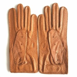 Gants en Cuir de Pécari Cork Pompeia Non Doublés.