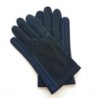 Gants en Cuir d'Agneau Noirs Myrtille Akano Doublés Soie.