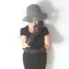 Gants en Cuir d'Agneau Noirs et Rouges Diana Doublés Soie.
