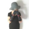 Gants en Cuir d'Agneau Noirs et Rouges Diana Doublés Soie.