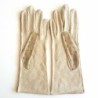 Gants en Cuir d'Autuche et Pécari Otmeal Non Doublés.