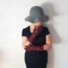 Gants en Cuir d'Agneau Bordeaux Mima Doublés Soie.