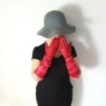Gants en Cuir d'Agneau Rouges Fuchsia Natricia Non Doublés.