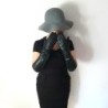 Gants en Cuir d'Agneau Noirs Margaret Doublés Soie.