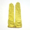 Gants en Cuir d'Agneau Anis Elisabeth Doublés Soie.