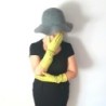 Gants en Cuir d'Agneau Anis Elisabeth Doublés Soie.