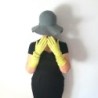 Gants en Cuir d'Agneau Anis Elisabeth Doublés Soie.
