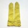 Gants en Cuir d'Agneau Anis Elisabeth Doublés Soie.