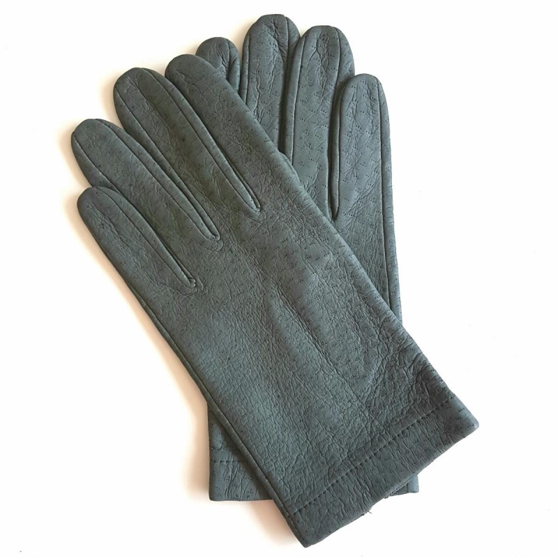 Gants en Cuir de Pécari Gris Jean Non Doublés.