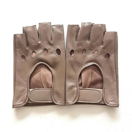 Mitaines en Cuir d'Agneau Mastic Non Doublées.
