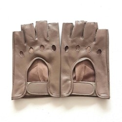 Mitaines en Cuir d'Agneau Mastic Non Doublées.