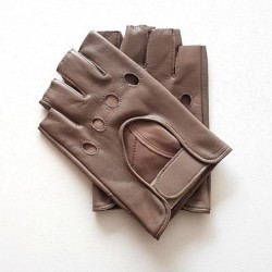 Mitaines en Cuir d'Agneau Mastic Non Doublées.