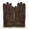 Gants en Cuir de Pécari Vison Ferdinand Non Doublés.
