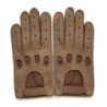 Gants en Cuir de Pécari Cannelle Ferdinand Non Doublés.
