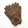 Gants en Cuir de Pécari Cannelle Ferdinand Non Doublés.