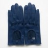 Gants en Cuir d'Agneau Indigo Audrey Non Doublés.